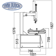 Load image into Gallery viewer, Twin Busch Dekkjavél TW X-11
